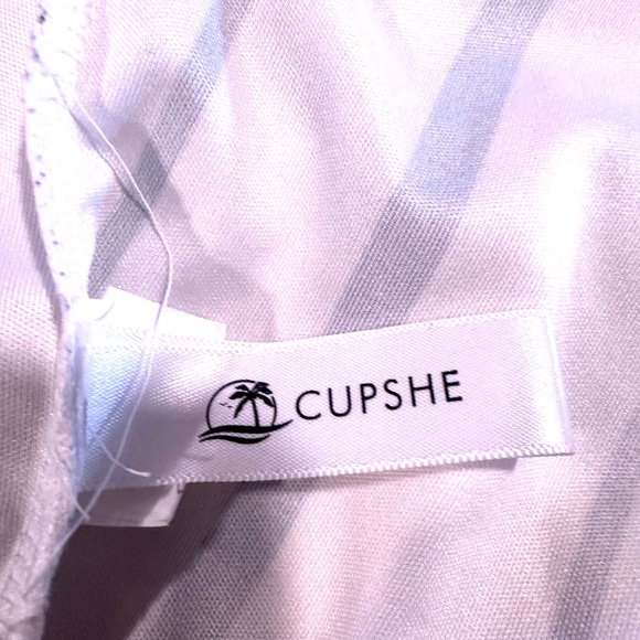 Cupshe Striped Tie-Front Midi Dress with Button-Down Skirt – Size Large - Picture 13 of 14